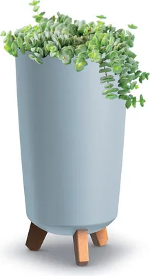 Produktbild von Blumentopf Blumenkübel mit Füßen Pflanzkübel Gracia Slim Grau