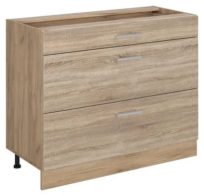 Immagine prodotto di Mobiletto base per cucina Vicco R-Line Sonoma/Rovere dorato 100 cm senza piano di lavoro, Model 71647
