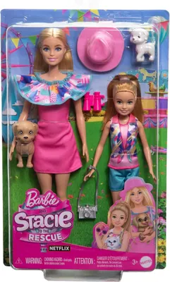 Image de MATTEL Barbie 2 poupées en voyage + accessoires HRM09