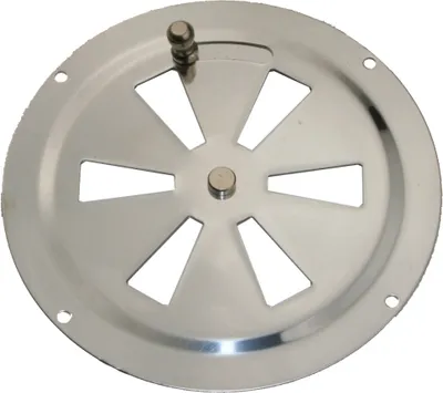 Produktbild von Lüftungsrosette Lüftungsblech Kiemenlüfter Edelstahl 100mm ARBO-INOX®