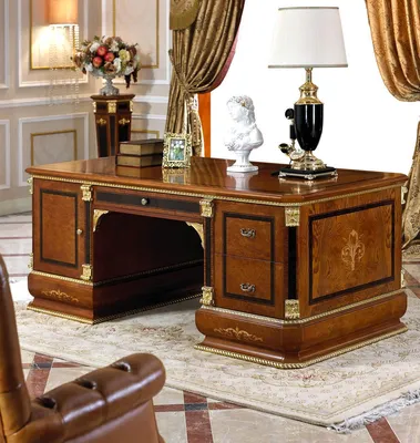 Immagine prodotto di Scrivania da ufficio in stile antico Noble design Walstreet Banker scrivanie tavoli