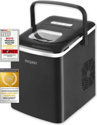 Produktbild von Eiswürfelbereiter EM 6002 sw | Eiswürfelzubereitung 12kg in 24h | 1,8 L Wassertank | 120 W | schwarz