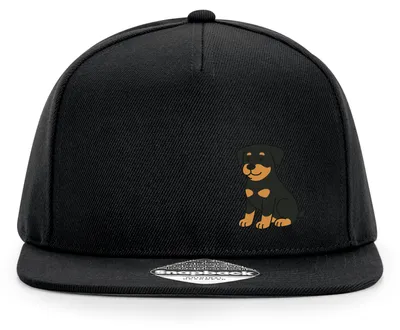 Produktbild von Huuraa Cappy Mütze Rottweiler Rotti Comic Black Polyester Snapback Kappe Geschenkidee