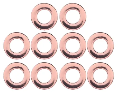 Produktbild von 10 Stück 15,7 mm Lederösen, doppelseitige runde Metallösen aus einer Legierung für Schnürsenkel und Gürtel, RosšŠgold