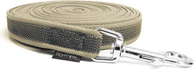 Produktbild von Mystique® Gummierte Schleppleine 20mm ohne Handschlaufe Standard Karabiner beige 20m