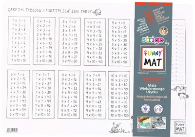 Obrázok produktu pre Strigo Funny Mat - tabuľka násobenia, kreatívna hra