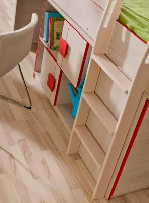 Produktbild von Komplett Set Jugend Schlafzimmer Kinder Zimmer Garnitur Tisch Bett Schrank 6tlg.