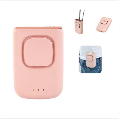 Produktbild von INF Kompakter Mini-Halsventilator 2000mAh ABS, 3-Stufen, für Reise Rosa
