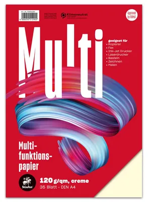 Produktbild von Staufen Multifunktionspapier 35 Blatt 120g/m² creme DIN A4