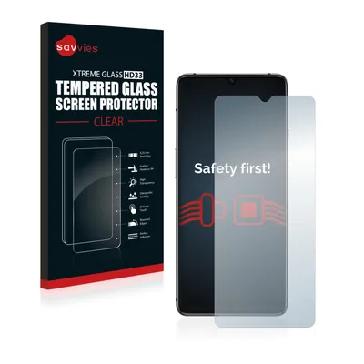Produktbild von Savvies Panzerglas für OnePlus 7T Echtglas 9H-Härte Schutzglas Klar