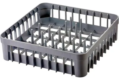 Produktbild von Tellerkorb 400x400 mm für professionellen Einsatz, stapelbar, sicherer Tellerhalt, spülmaschinengeeignet