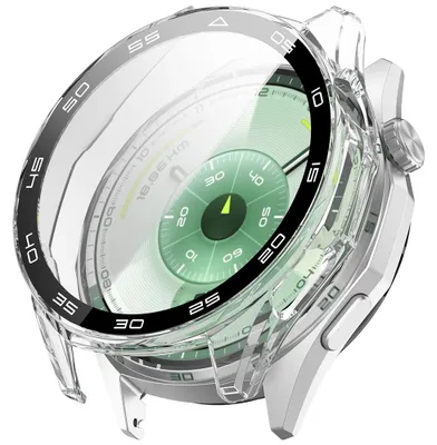 Obrázek produktu pro Techsuit - Defense360 Pro Bezel + Screen Protector ochranný rámeček s krytem displeje pro Huawei Watch GT 6 46 mm – průhledný