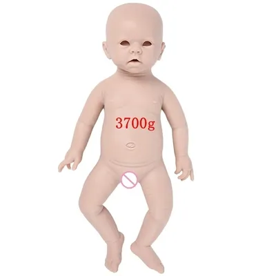 Zdjęcie produktu dla Silikonowa lalka noworodek, 3 kolory oczu do wyboru, realistyczny noworodek, dziewczynka 48 cm (19 cali)