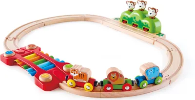 Produktbild von HAPE Regenbogen Holzpuzzle Zug E3825A