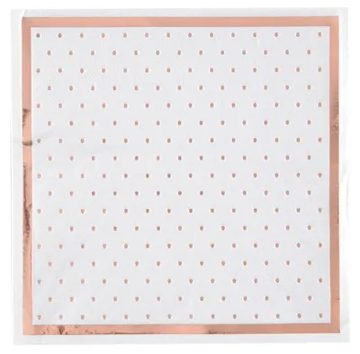 Produktbild von 20 Servietten weiß rosegold