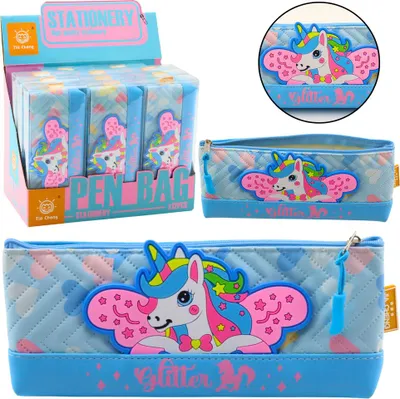 Produktbild von Einhorn Schule Bleistifthalter Blau 20 X 8,5Cm