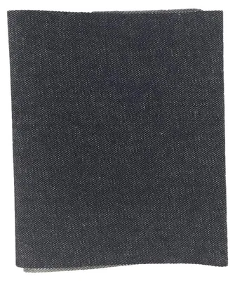 Aufbügelbarer Reparaturflicken, 40 x 12 cm, Polyester, schwarz, 1 Stück
