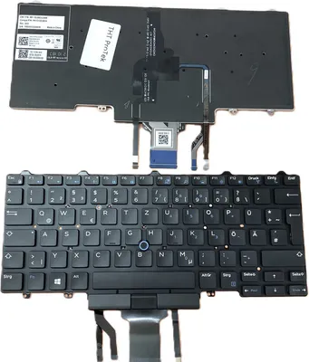 Produktbild von DEUTSCHE - Tastatur Keyboard mit Trackpoint , Beleuchtung kompatibel für DELL Latitude 14 (E7450-5816)