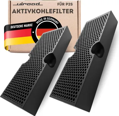 Produktbild von ULROAD 2 Stück passend für Bambu Lab P2S 3D-Drucker Aktivkohlefilter I Verbesserter Filter für Geruch und Schadstoffe I 3D Druck Zubehör  Germany