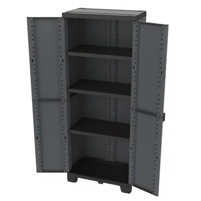 Produktbild von Kunststoffschrank Ardesia mit 3 Einlegeböden / Spindschrank (2 in 1)