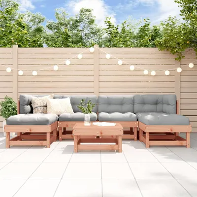 Produktbild von Design Möbel 7-tlg. Garten-Lounge-Set Massivholz Douglasie - 2024 Neu