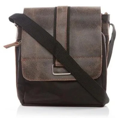 Produktbild von Beigefarbene Herren-Umhängetasche aus Vintage-Leder BV15