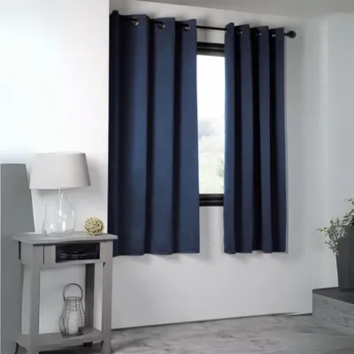 Obrázek produktu pro STOF | Záclony - NOTTE - 135x250 cm - Tmavě modrá - Blackout - Elegantní design pro každý pokoj