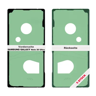 Produktbild von 5x Samsung Galaxy Note 20 Ultra Akkudeckel Klebefolie Kleber Backcover Rahmen Batterie Glue Adhesive