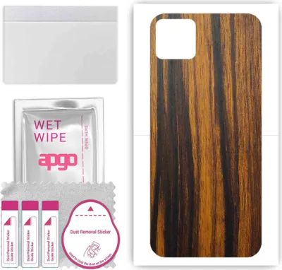 Produktbild von apgo Rückseite Schutzfolie, Skin, kompatibel mit Cubot X20 Pro, Hinten Displayschutzfolie aus Vinylfolie, kratzfest, einfache Montage - Tigerwood