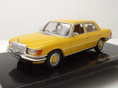Produktbild von Mercedes 450 SEL S-Klasse W116 1975 gelb Modellauto 1:43 ixo models