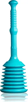 Produktbild von TURBO PRODUKTE Turbo Stampfer Türkis - Pömpel rohrfrei - Saugglocke für Toilette, Waschbecken, Dusche uvm. - max. Saugkraft - 5-faches Ansaugvolumen