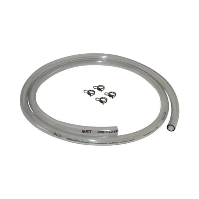 Immagine prodotto di 4x fascetta stringitubo da 8 mm Morsetto tubo benzina incl. tubo benzina da 1 m per ciclomotore scooter Hercules