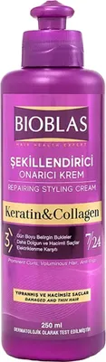 Produktbild von Bioblas Styling Cream mit Keratin & Kollagen – Reparierende Lockenpflege