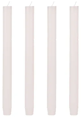 Produktbild von Stab-Kerzen 4er Set hochwertige Tafelkerzen Ø 2,3 x 27 cm creme