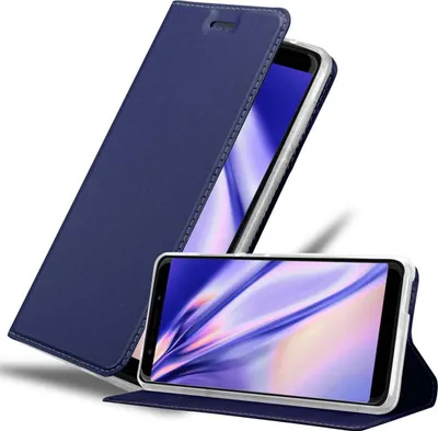 Image de Cadorabo Housse de téléphone portable pour WIKO VIEW GO Housse en bleu Cover Etui Book Case Booklet