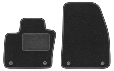 Productafbeelding van Velours voormatten voor Volvo C40 vanaf 2021 (hatchback) – 2-delig, grafiet, op maat – Wielganizator LUX
