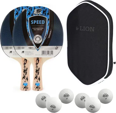 Produktbild von Sunflex 2x Tischtennisschläger Speed + Tischtennishülle + 6x SX+ Tischtennisbälle