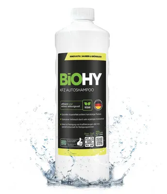 Produktbild von BiOHY KFZ Autoshampoo + Dosierer, Autowaschmittel, Autoshampoo Konzentrat, 1 l