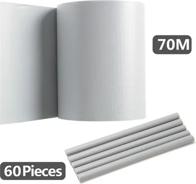 Obrázok produktu pre TolleTour pásy na ochranu súkromia PVC dvojité drôtené pletivo 70 m x 19 cm sivé