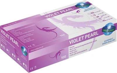 Produktbild von Nitrilhandschuhe Unigloves Violet Pearl Nitrilhandschuhe Unigloves Violet Pearl | M (7-8) | Pack