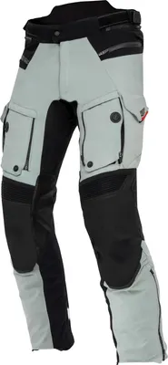 Obrázek produktu pro Voděodolné textilní motocyklové kalhoty Rebelhorn, šedá/černá/červená, velikost 5XL