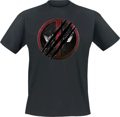 Produktbild von Deadpool T-Shirt Herren 3 - Logo schwarz M