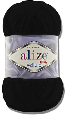 Imagen del producto de Alize 1x 100g Velluto, hilo grueso, color sólido, chenille, ideal para tejer a ganchillo o a dos agujas ( | 60)