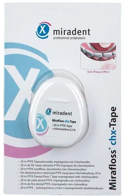 Produktbild von Zahnseide, Miradent, Mirafloss, Necerat, für große Zahnzwischenräume, 20m