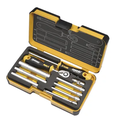 Produktbild von XL-Strongbox "R-GO M-Tec" 1/4" 10-tlg. SW/MS