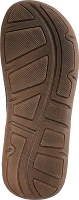 Produktbild von Fischer Herren Hausschuh Filz Pantoffel mit gepolsterter Lederdecksohle 626810, Größe:46 EU, Farbe:Blau
