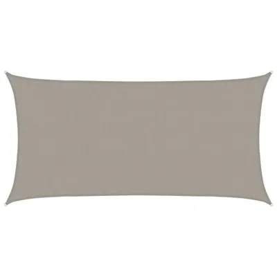 Image de vidaXL Voile d'ombrage 160 g/m² Rectangulaire Gris clair 3x6 m HDPE