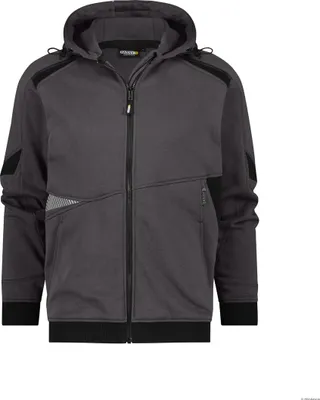 Produktbild von DASSY Sweatshirt LUNAX Hoodie Gr.  3XL  anthrazit/schwarz