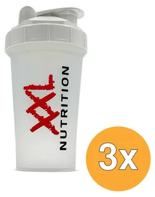Produktbild von 3 x XXL Nutrition Shaker – Weiß (500 ml)