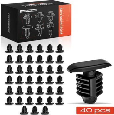 Imagen del producto de Clips de fijación para junta de capó, cantidad 40, compatibles con Hyundai Accent II y III, y Elantra